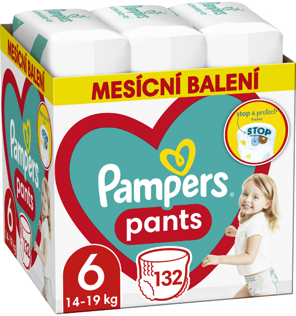Pampers Active Baby Pants 6 132 ks od 33,6 € - Heureka.sk
