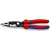 KNIPEX KNIPEX 13 82 200 Kliešte pre elektroinštalácie 200mm, multikomponentné rukoväťe, čierne atramentované