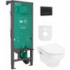 Súprava WC misa s pomaly sa sklápajúcim sedadlom Hansgrohe GladeLake S 60309450, podomietková konštrukcia Hansgrohe iFrame universal 01022180, 66001670