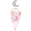 Balónová kytica k narodeniu Vítaj na svete dievčatko 7ks