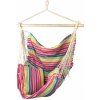 Sedco Závěsné houpací křeslo Swing, Růžové pruhy, 100 kg