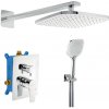 Novaservis Metalia 58 - Sprchový set s batériou pod omietku, 23x23 cm, 3 prúdy, chróm - SADA58051R,0