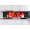 DIMEX | Dibond doska za kuchynskú linku | DBW-18060-008 Červené listy | 180 x 60 cm + Dibond obkladová doska Dimex do kuchyne Červené listy v rozmere 180 x 60 cm + lepidlo zadarmo