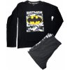 EPLUSM Chlapčenské bavlnené pyžamo Batman Farba: Čierna, Veľkosť: 134 / 8–9 rokov