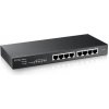 Zyxel GS1915-8, 8-port GbE Smart hybridný režim Switch, standalone or NebulaFlex Cloud, desktop, fanless