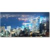 Foto obraz akrylové sklo Nočné Hongkong 100x50 cm