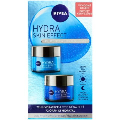 NIVEA Hydra Skin Effect Hydratačný denný gél a nočný gél-krém, 2 x 50 ml, 9005800348476