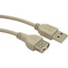 Gembird CC-USB2-AMAF-75CM/300 prodlužovací USB, 0,75m, šedý (CC-USB2-AMAF-75CM/300)