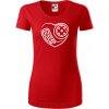 Florbal love - Dámske tričko z organickej bavlny Origin (GOTS) - XL ( Červená )