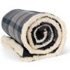 Kariban Deka Kariban Sherpa KP431, fleecová, 130x160cm COT200431u5199-storm grey/ UNI Šedá/navy