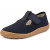 Chlapčenské plátené barefoot prezuvky CANVAS T-BAR DARK BLUE Froddo G1700439 - 35