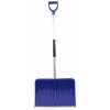 Odhŕňač na sneh plastový 50 cm x 40 cm s hliníkovou násadou, modrý, XL-TOOLS