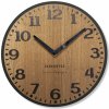 Drevené nástenné hodiny Elegante Flex z227-1d-1-x tmavohnedé, 30 cm