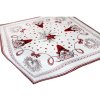 Vianočný ženilkový obrus Hviezdny škriatok 90x90 cm Chenille IT036 90x90 cm Viacfarebná