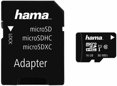 Hama microSDHC Class 10 16 GB 124138-H