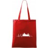 EKG les - Taška bavlnená - 42 x 38 cm ( Červená )