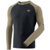 Dynafit Alpine Pro M L/S Tee blueberry ROCK KHAKI 5260 XXL; Černá triko