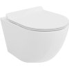 Mexen Lena, závesná WC misa 490x360x340 mm, Rimless Tornádo + toaletné WC sedadlo z duroplastu, biela lesklá, 30224000T