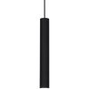 Závesné svietidlo Ideal lux 211718 TUBE SP1 MEDIUM NERO LED 9W/1200lm 3000K čierna