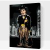 Vymalujsisam.sk Maľovanie podľa čísiel - Charlie Chaplin v meste Veľkosť: 40x60cm, Rám: Na plastovej doske