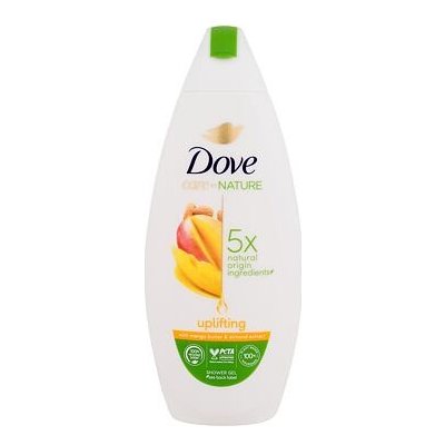 Dove Care By Nature Uplifting Shower Gel hydratační a vyživující sprchový gel 225 ml pro ženy