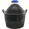 Verke Sklenený demižón 34L so širokým otvorom v koši 62330 VET34S
