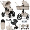 MUUVO Kočík kombinovaný Quick Boho Beige set 2v1 + CYBEX Aton B2 i-Size + základňa