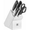 ZWILLING Four Star White 6 ks - kuchynské nože kované v bloku s kuchynskými nožnicami