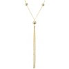 MINET Pozlátený strieborný náhrdelník s retiazkami a guličkami