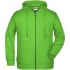 James & Nicholson pánska mikina JN8026 Lime Green
