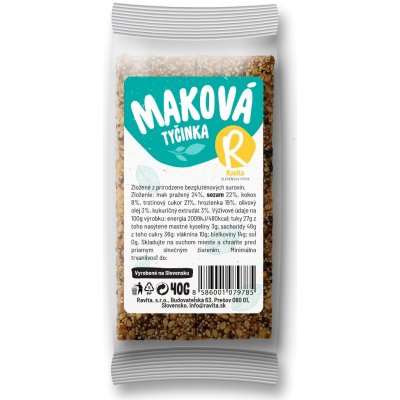 Ravita Maková tyčinka 40 g