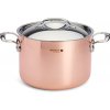 de Buyer Měděný hrnec s poklicí PRIMA MATERA 24cm 7,5l