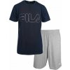 Pánske pyžamo Fila, SET SHORT SLEEVES T-SHIRT AND SHORT PANTS IN JERSEY tmavo modrá,sivá,biela S