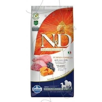 N&D dog Grain Free PUMPKIN Adult Medium & maxi lamb & blueberry 12 kg