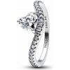 PANDORA prsten Vlna se srdcem 50 193661C01-50