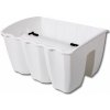 PROSPERPLAST CROWN Truhlík balkónový 39 x 28 x 20, biela DCRO400