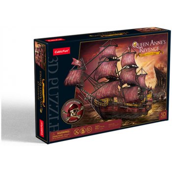 CubicFun 3D puzzle Plachetnice Queen Anne's Revenge 391 ks