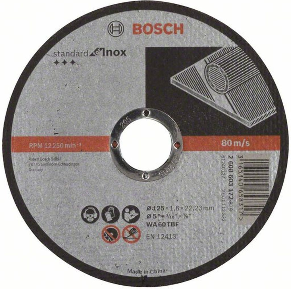 Bosch Deliaci kotúč rovný Standard for Inox, 125x1,6 mm 2608603172