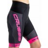 Crussis Cyklistické kraťasy dámské čierno-ružová farba Veľkosť: S