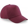 Beechfield Kšiltovka B 10B Original, 5 panelová, dětská COT53010B37099-burgundy UNI Burgundová