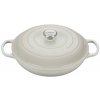 Le Creuset - Liatinový hrniec plytký 30 cm / 3,5 l Meringue béžová