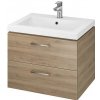 Cersanit Cersanit S801-148-DSM - Závesná kúpeľňová skrinka s umývadlom LARA 60 cm orech CS0133 + záruka 3 roky zadarmo + záruka 3 roky zadarmo
