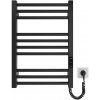 Mario-Radiators Kúpeľňový rebríkový radiátor HF DERBY 100W/230V 57x43 cm čierna MR0012 + záruka 3 roky zadarmo