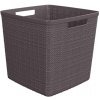 Úložný box Curver Košík Jute kocka - tmavo šedá (245715)