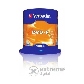 Verbatim DVD-R 4,7GB 16x, 100ks