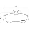 Sada brzdových platničiek kotúčovej brzdy BREMBO P 85 028