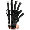 Sada kuchynských nožov v otočnom stojane 8 dielna Berlingerhaus Black Rose Collection BH-2421