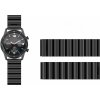 Remienok Aligator Watch 22 mm kovový remienok čierny (22AW0009)