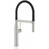 Grohe Essence - Drezová batéria s flexibilným ramenom s prepínačom, supersteel - 30294DC0