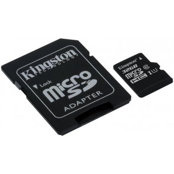 Kingston microSDHC 32GB UHS-I U1 + adapter SDC10G2/32GB